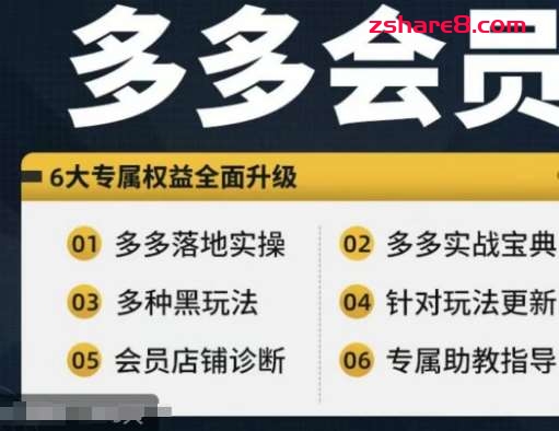 拼多多会员,拼多多实战宝典+实战落地实操,从新手到高阶内容全面覆盖插图 拼多多会员,拼多多实战宝典+实战落地实操,从新手到高阶内容全面覆盖