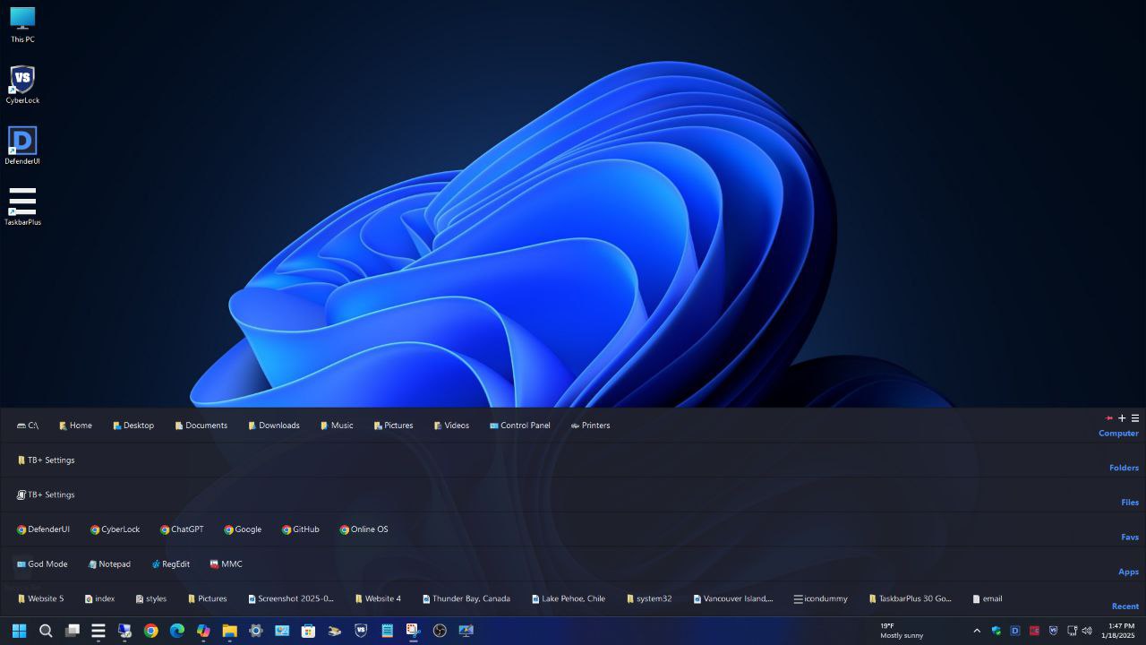 TaskbarPlus &ndash; Windows 任务栏增强工具