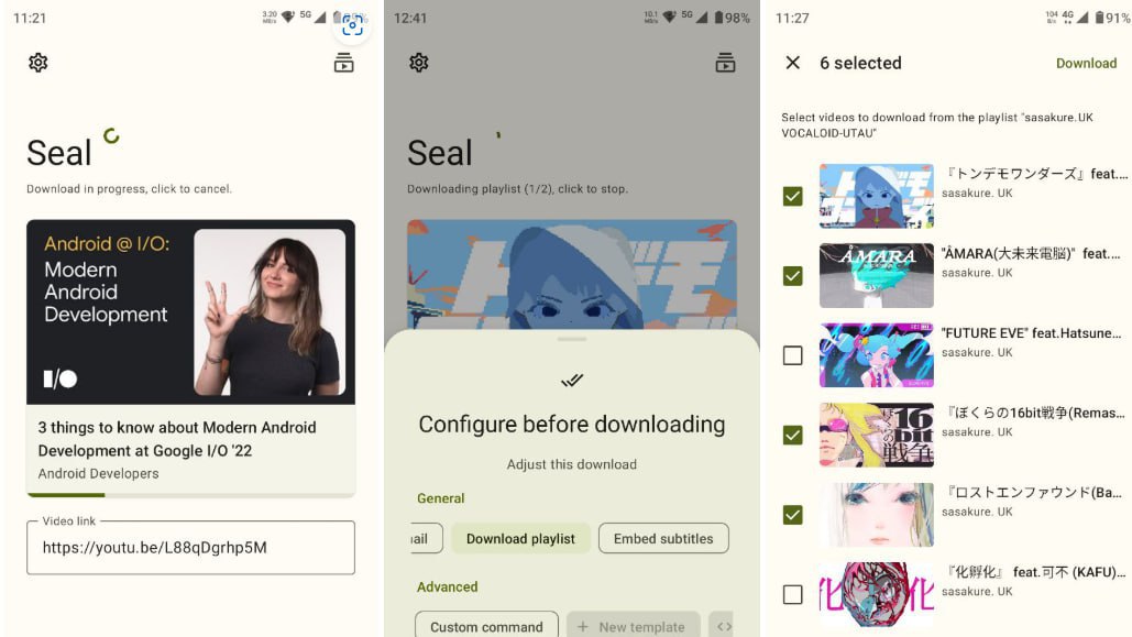 Seal &ndash; 一个简单的 Android 视频音频下载器