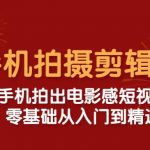 老路《电影感短视频手机拍摄剪辑课》