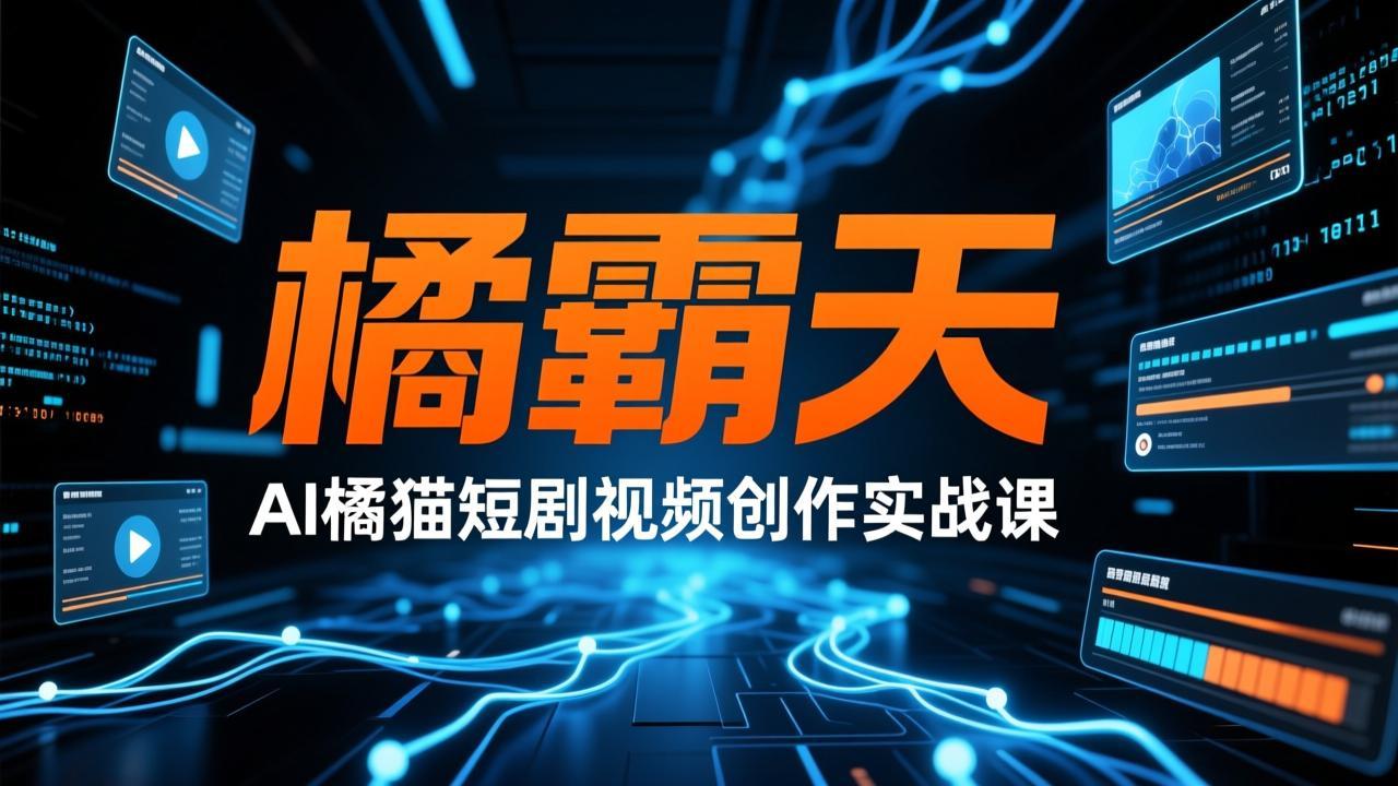 橘霸天&middot;AI橘猫短剧视频创作实战课
