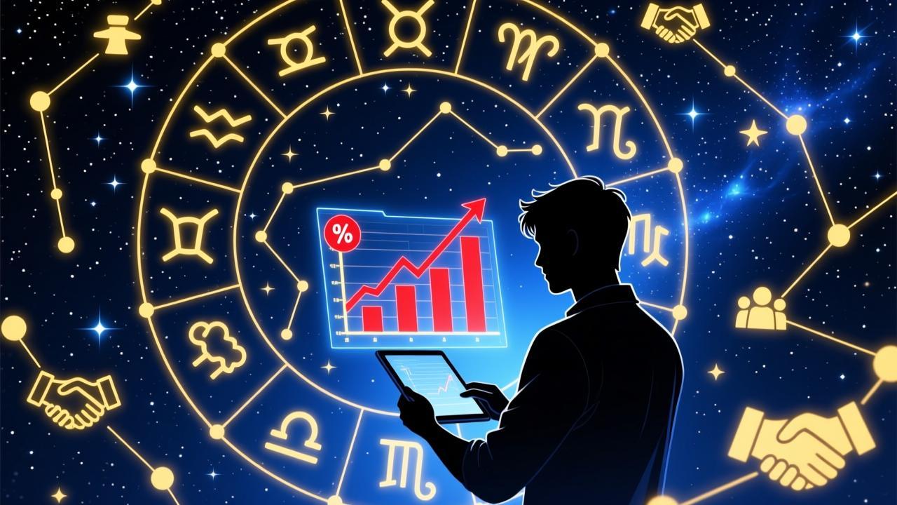 星座性格解析视频实操课，可撸伙伴计划+分成收益