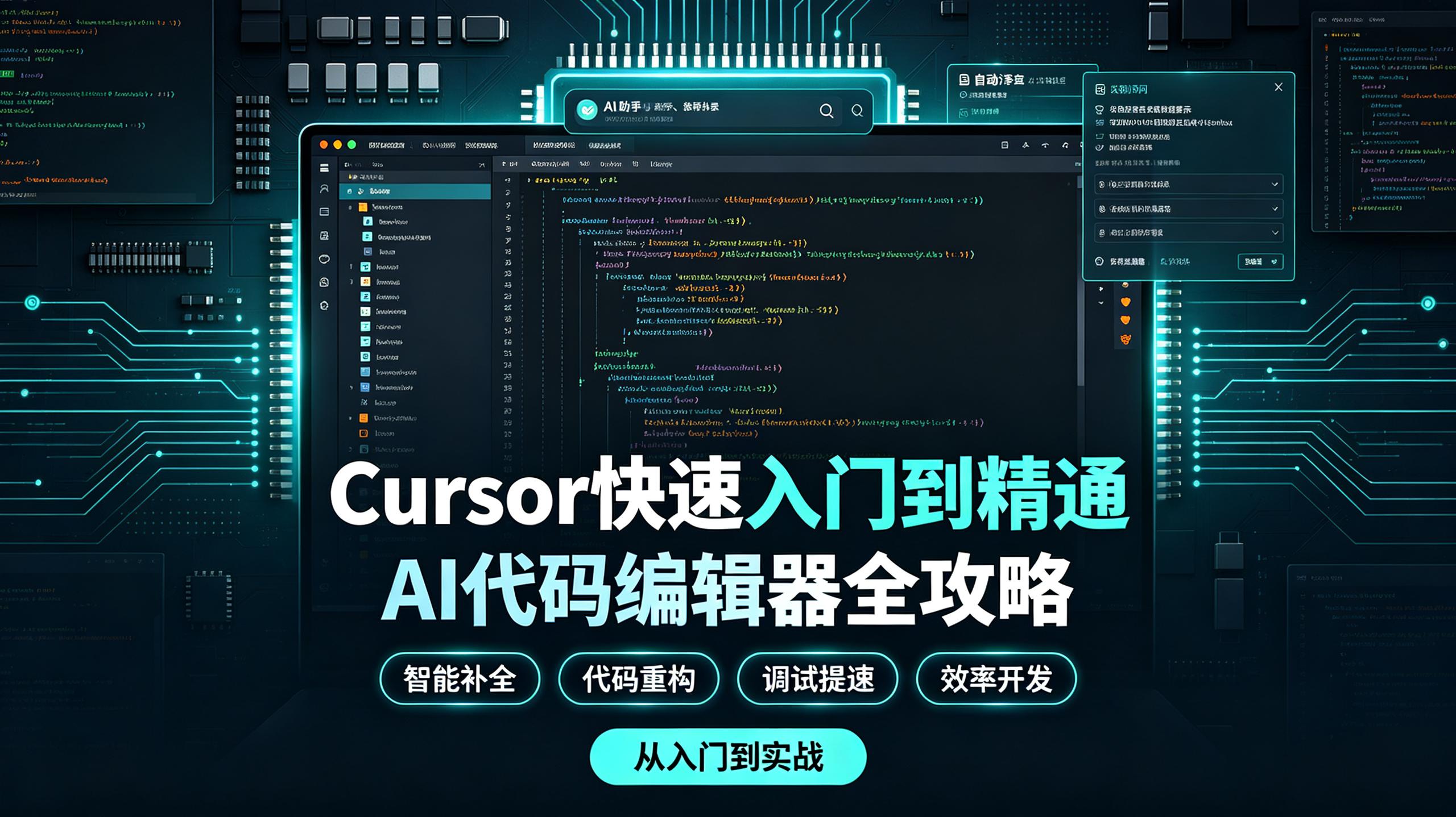 Cursor快速入门到精通，AI代码编辑器全攻略