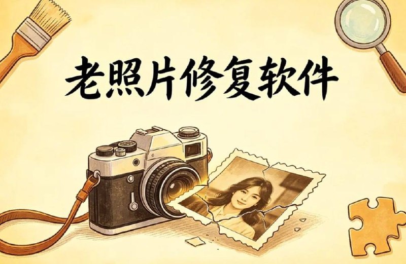 AI老照片修复工具,智能上色放大,一键还原珍贵记忆