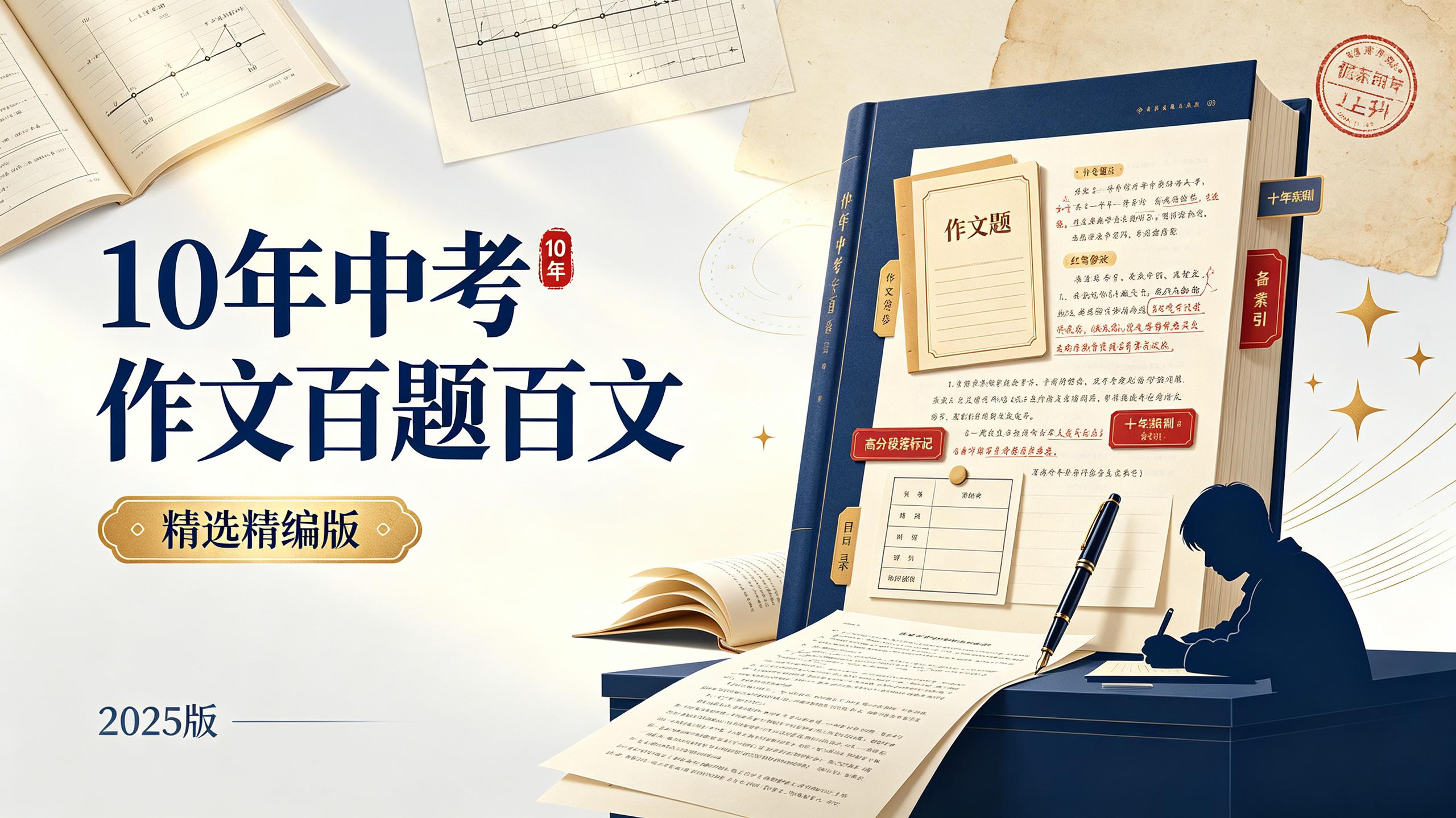 【初中】2025版《10年中考作文百题百文》精选精编版