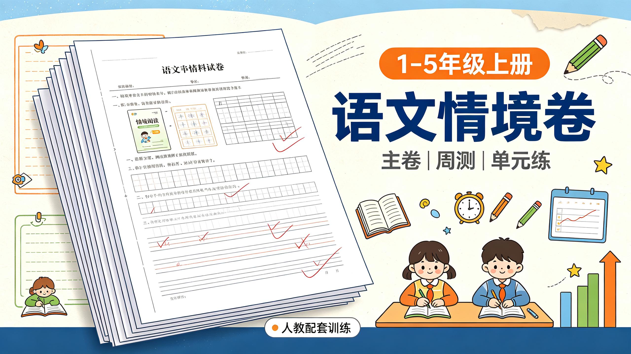 1-5上人教语文情境卷 主卷+周测小卷+一单元一练