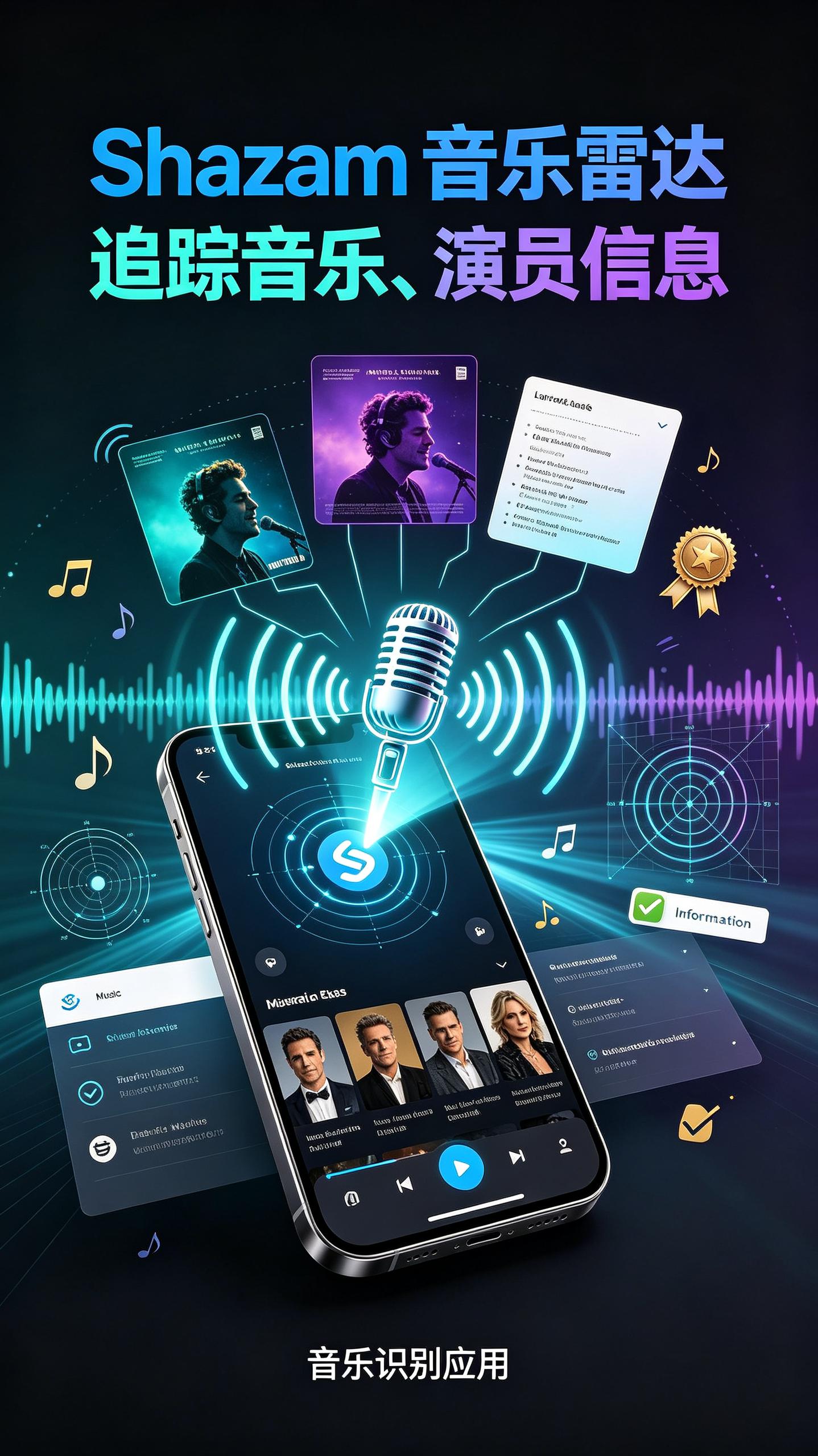 Shazam v16.56.0 音乐雷达，追踪音乐、演员等相关信息