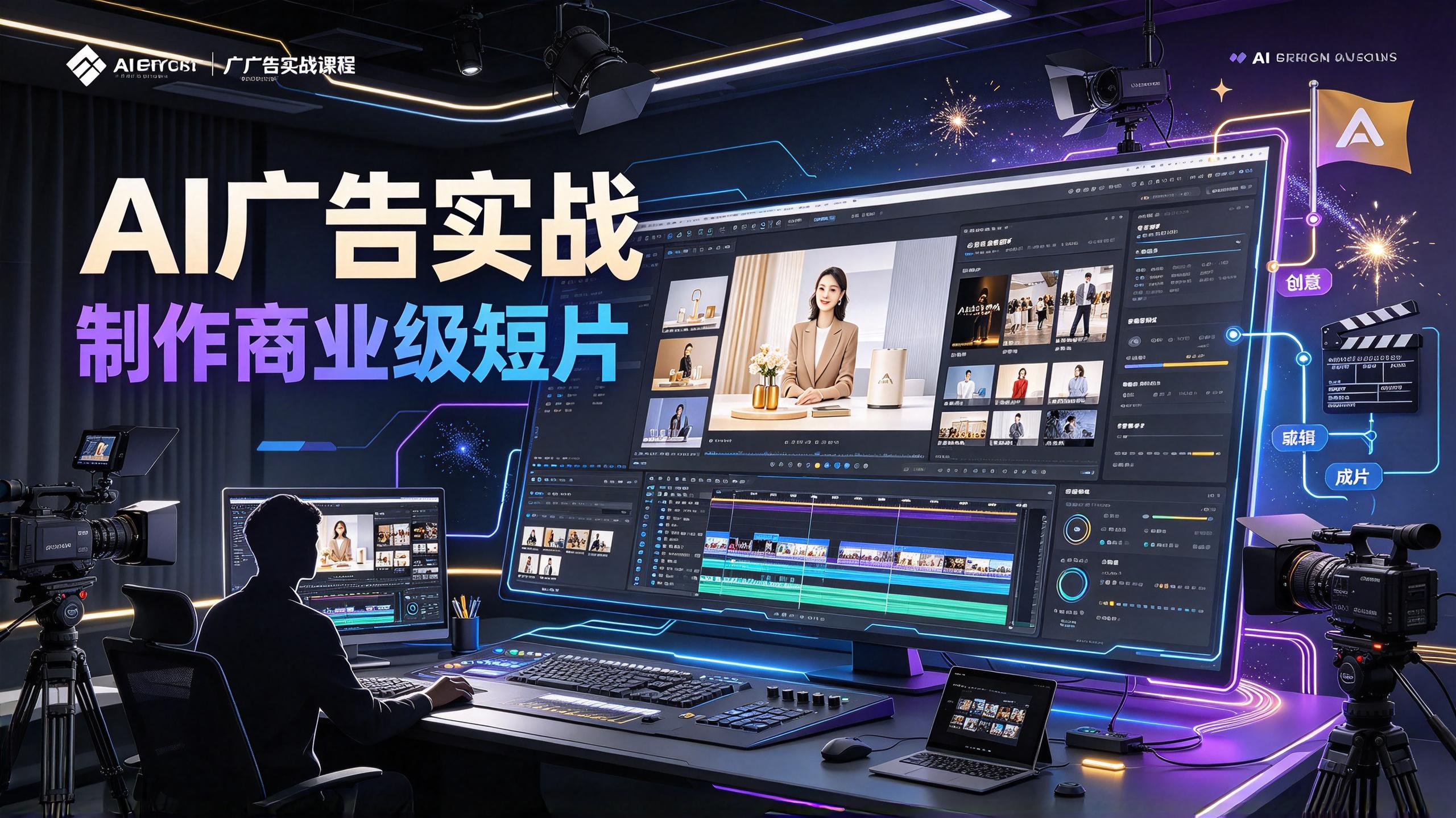 AI广告实战制作商业级短片