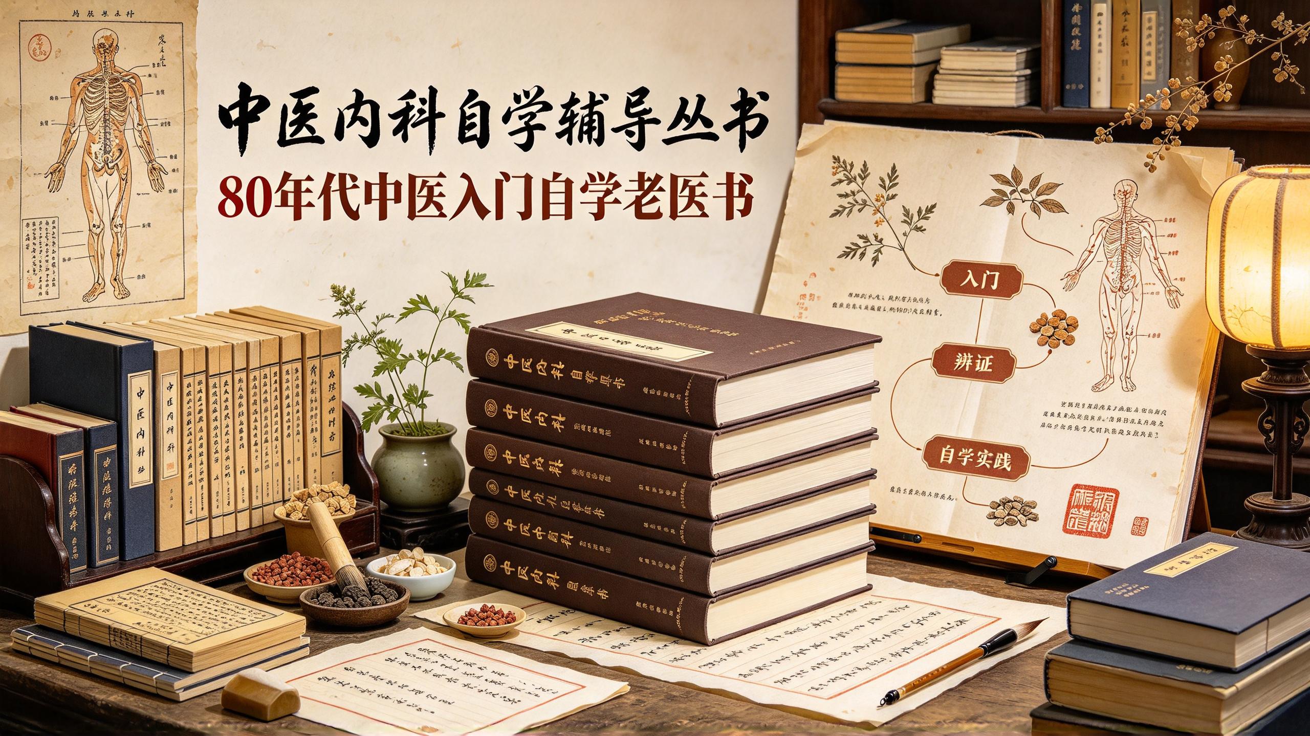 《中医内科自学辅导丛书》17册合集，80年代中医入门自学老医书